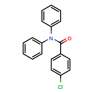 Chemical structure of 4-Chloro-N,N-diphenylbenzamide , CAS 15732-27-1, AChemBlock AD295421
