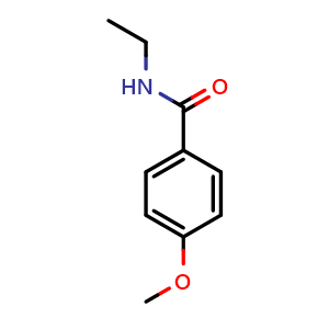 Chemical structure of N-ethyl-4-methoxybenzamide , CAS 7403-41-0, AChemBlock AD295450