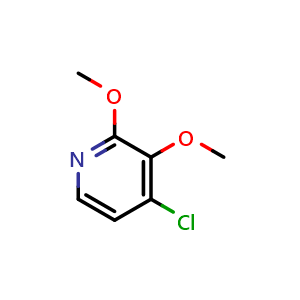 Chemical structure of 4-chloro-2,3-dimethoxypyridine , CAS 1261629-46-2, AChemBlock AD295475