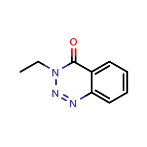 Chemical structure of 3-ethylbenzo[d][1,2,3]triazin-4(3H)-one , CAS 26944-60-5, AChemBlock AD295492