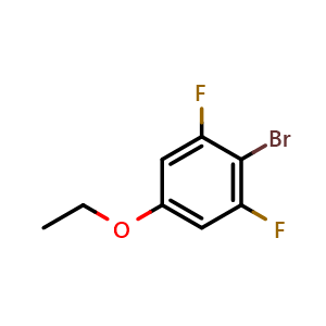 Chemical structure of 2-bromo-5-ethoxy-1,3-difluorobenzene , CAS 1883752-83-7, AChemBlock AD295542