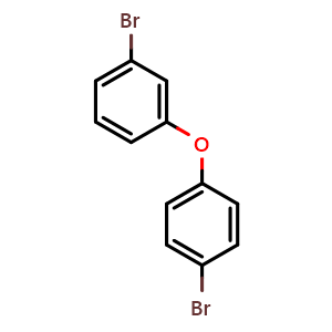 Chemical structure of 1-bromo-3-(4-bromophenoxy)benzene , CAS 83694-71-7, AChemBlock AD295673