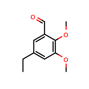 Chemical structure of 5-ethyl-2,3-dimethoxybenzaldehyde , CAS 1783354-58-4, AChemBlock AD295676