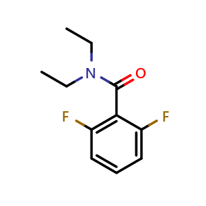 Chemical structure of N,N-diethyl-2,6-difluorobenzamide , CAS 84044-78-0, AChemBlock AD295690