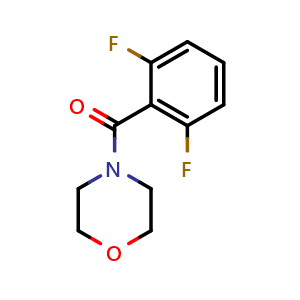Chemical structure of (2,6-difluorophenyl)(morpholino)methanone , CAS 717858-98-5, AChemBlock AD295692