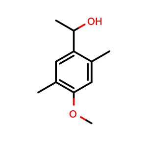 Chemical structure of 1-(4-methoxy-2,5-dimethylphenyl)ethanol , CAS 54119-38-9, AChemBlock AD295769