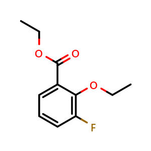 Chemical structure of ethyl 2-ethoxy-3-fluorobenzoate , CAS 2406306-08-7, AChemBlock AD295836