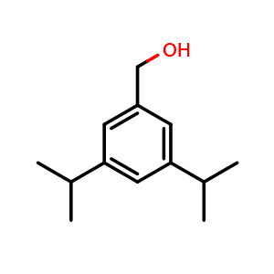 Chemical structure of (3,5-diisopropylphenyl)methanol , CAS 23058-82-4, AChemBlock AD295855