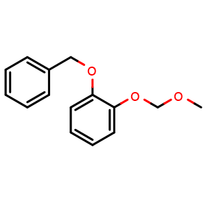 Chemical structure of 1-(benzyloxy)-2-(methoxymethoxy)benzene , CAS 93758-13-5, AChemBlock AD295872