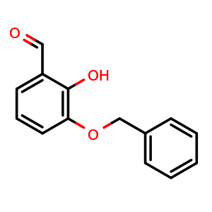 Chemical structure of 3-(benzyloxy)-2-hydroxybenzaldehyde , CAS 86734-59-0, AChemBlock AD295873