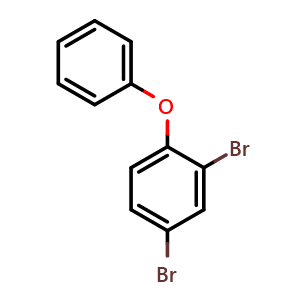 Chemical structure of 2,4-dibromo-1-phenoxybenzene , CAS 171977-44-9, AChemBlock AD295895