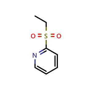 Chemical structure of 2-(ethylsulfonyl)pyridine , CAS 66154-62-9, AChemBlock AD295954