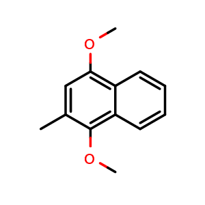Chemical structure of 1,4-dimethoxy-2-methylnaphthalene , CAS 53772-19-3, AChemBlock AD295981