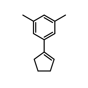 Chemical structure of 1-(cyclopent-1-en-1-yl)-3,5-dimethylbenzene , CAS 1934394-60-1, AChemBlock AD296004