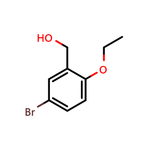 Chemical structure of (5-bromo-2-ethoxyphenyl)methanol , CAS 149489-18-9, AChemBlock AD296008