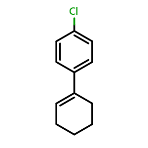 Chemical structure of 4'-chloro-2,3,4,5-tetrahydro-1,1'-biphenyl , CAS 17380-84-6, AChemBlock AD296076