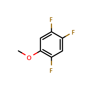 Chemical structure of 1,2,4-trifluoro-5-methoxybenzene , CAS 5006-38-2, AChemBlock AD296130