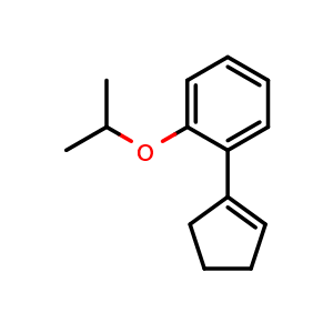 Chemical structure of 1-(cyclopent-1-en-1-yl)-2-isopropoxybenzene , CAS 2901081-81-8, AChemBlock AD296231