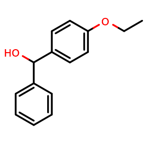 Chemical structure of (4-ethoxyphenyl)(phenyl)methanol , CAS 34979-36-7, AChemBlock AD296303