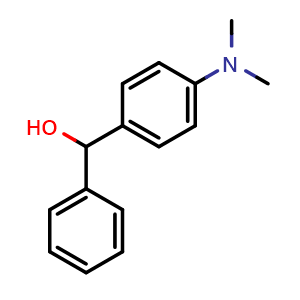 Chemical structure of (4-(dimethylamino)phenyl)(phenyl)methanol , CAS 7494-77-1, AChemBlock AD296305