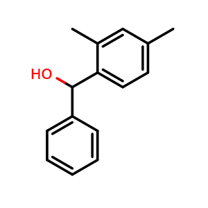 Chemical structure of (2,4-dimethylphenyl)(phenyl)methanol , CAS 67135-97-1, AChemBlock AD296310