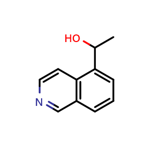 Chemical structure of 1-(isoquinolin-5-yl)ethanol , CAS 1204598-85-5, AChemBlock AD296423