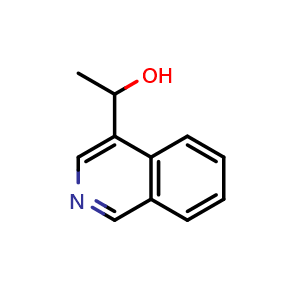 Chemical structure of 1-(isoquinolin-4-yl)ethanol , CAS 58794-06-2, AChemBlock AD296424
