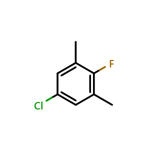 Chemical structure of 5-chloro-2-fluoro-1,3-dimethylbenzene , CAS 1609291-06-6, AChemBlock AD296490