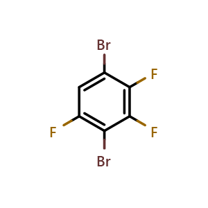 Chemical structure of 1,4-dibromo-2,3,5-trifluorobenzene , CAS 811718-87-3, AChemBlock AD296527