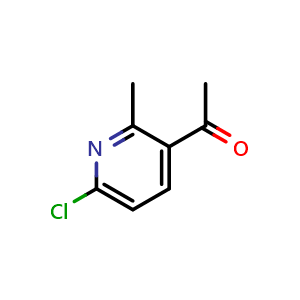 Chemical structure of 1-(6-chloro-2-methylpyridin-3-yl)ethanone , CAS 439111-18-9, AChemBlock AD296717