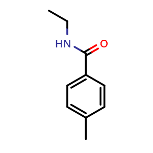 Chemical structure of N-ethyl-4-methylbenzamide , CAS 26819-08-9, AChemBlock AD296790