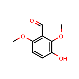 Chemical structure of 3-hydroxy-2,6-dimethoxybenzaldehyde , CAS 80832-62-8, AChemBlock AD296807
