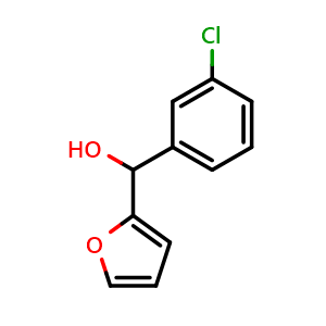 Chemical structure of (3-chlorophenyl)(furan-2-yl)methanol , CAS 944652-59-9, AChemBlock AD296825