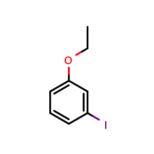 Chemical structure of 1-ethoxy-3-iodobenzene , CAS 29052-00-4, AChemBlock AD296848