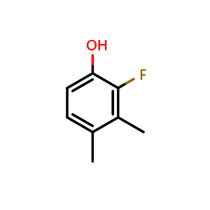 Chemical structure of 2-fluoro-3,4-dimethylphenol , CAS 709031-96-9, AChemBlock AD296934