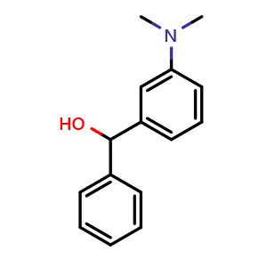 Chemical structure of (3-(dimethylamino)phenyl)(phenyl)methanol , CAS 86997-96-8, AChemBlock AD297020