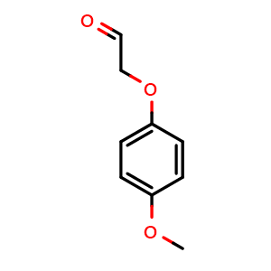 Chemical structure of 2-(4-methoxyphenoxy)acetaldehyde , CAS 68426-09-5, AChemBlock AD297081
