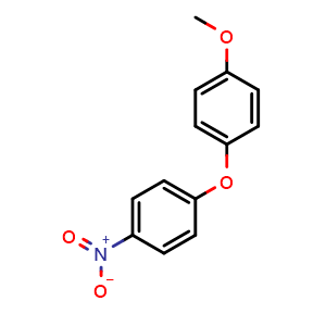 Chemical structure of 1-methoxy-4-(4-nitrophenoxy)benzene , CAS 6337-24-2, AChemBlock AD297098