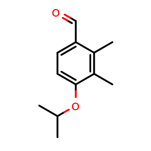 Chemical structure of 4-isopropoxy-2,3-dimethylbenzaldehyde , CAS 1253969-90-2, AChemBlock AD297103