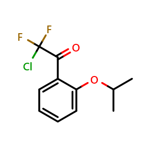 Chemical structure of 2-chloro-2,2-difluoro-1-(2-isopropoxyphenyl)ethanone , CAS 1565610-36-7, AChemBlock AD297145
