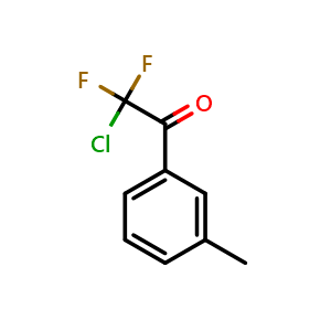 Chemical structure of 2-chloro-2,2-difluoro-1-(m-tolyl)ethanone , CAS 1352225-66-1, AChemBlock AD297146