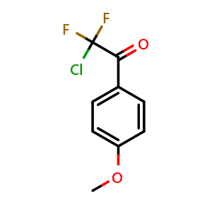 Chemical structure of 2-chloro-2,2-difluoro-1-(4-methoxyphenyl)ethanone , CAS 173067-08-8, AChemBlock AD297154