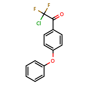 Chemical structure of 2-chloro-2,2-difluoro-1-(4-phenoxyphenyl)ethanone , CAS 1352225-84-3, AChemBlock AD297160