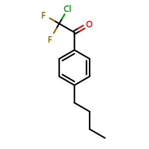 Chemical structure of 1-(4-butylphenyl)-2-chloro-2,2-difluoroethanone , CAS 1352226-56-2, AChemBlock AD297162