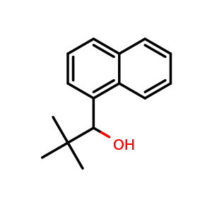 Chemical structure of 2,2-dimethyl-1-(naphthalen-1-yl)propan-1-ol , CAS 112825-70-4, AChemBlock AD297396