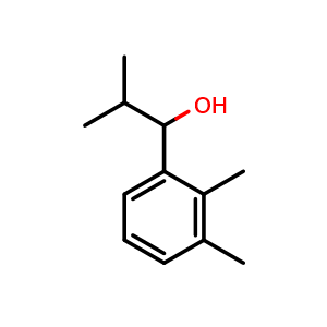 Chemical structure of 1-(2,3-dimethylphenyl)-2-methylpropan-1-ol , CAS 1226193-87-8, AChemBlock AD297401