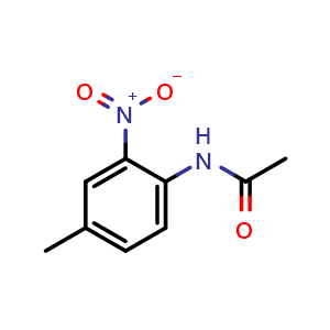 Chemical structure of 4-Methyl-2-nitroacetanilide , CAS 612-45-3, AChemBlock AD297526