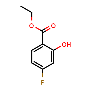 Chemical structure of ethyl 4-fluoro-2-hydroxybenzoate , CAS 1737-21-9, AChemBlock AD297527
