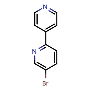 Chemical structure of 5-bromo-2,4'-bipyridine , CAS 106047-33-0, AChemBlock AD297624