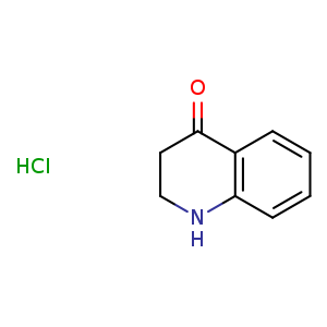 Chemical structure of 2,3-Dihydro-1H-quinolin-4-one hydrochloride , CAS 71412-22-1, AChemBlock B-1121